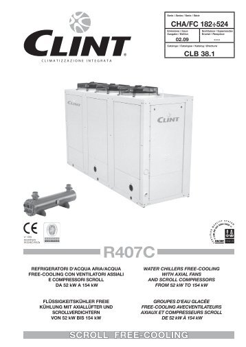 SCROLL FREE-COOLING - Pompe de caldura Clint