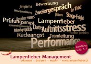 Lampenfieber-Management - Brigitta Ebnöther MA