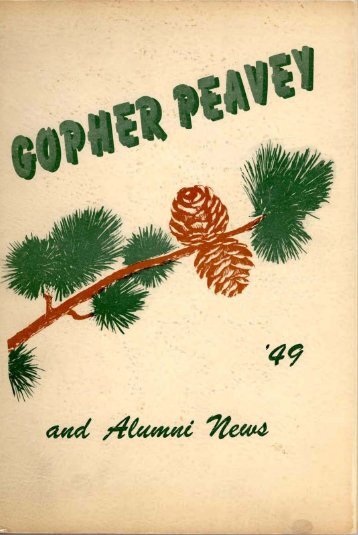The Gopher Peavey 1949 - Department of Forest Resources ...
