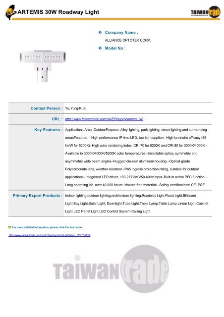 Taiwantrade Digital Catalogs of Green Life - Consumer Electronics ...