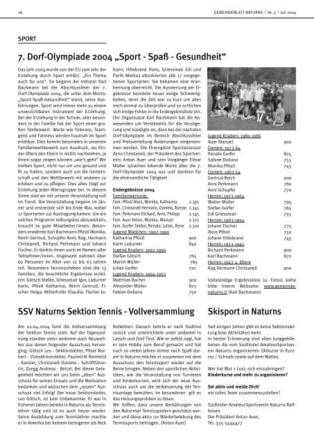 Gemeindeblatt | Juli 2004 - (.pdf | 990 KB)