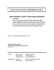 bact guidelines for non-major polluting facilities - South Coast Air ...