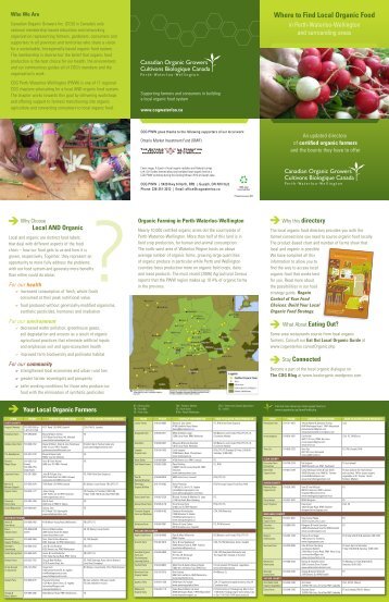 Local Organic Farm Directory - Canadian Organic Growers