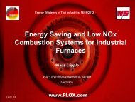 Energy Saving and Low NOx Combustion Systems for