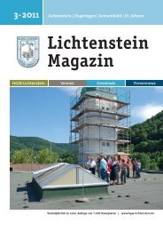 Lichtenstein Magazin - HGW Lichtenstein