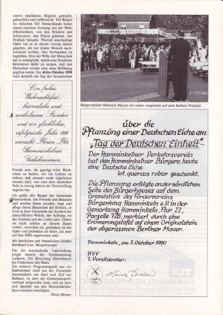 Hamminkeln Ruft, Ausgabe Nr. 15 - 1990 - HVV Hamminkeln