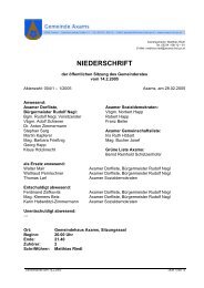 Gemeinderatssitzung vom 14.2.2005 - .PDF - Gemeinde Axams