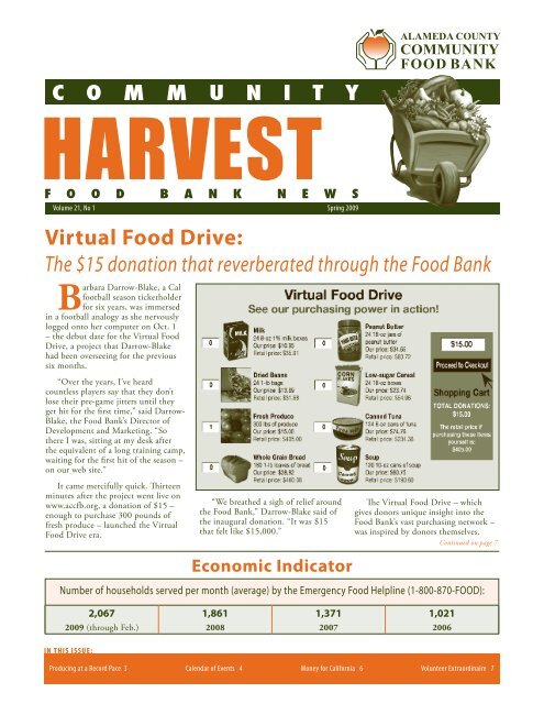 Virtual Food Drive - Alameda County Community Food Bank