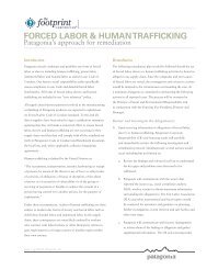 FORCED LABOR & HUMAN TRAFFICKING - Patagonia