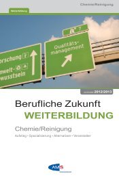 Berufliche Zukunft Weiterbildung, Chemie / Reinigung