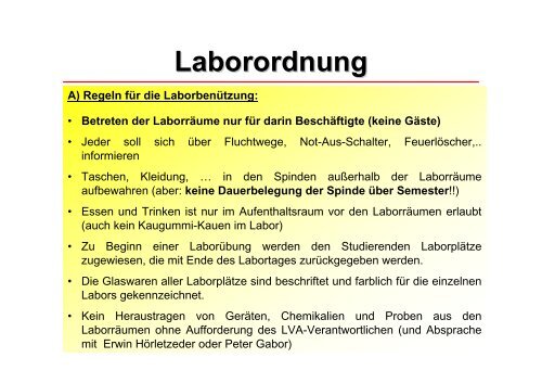 Chemie-Labor Chemie-Labor - FH-Wels