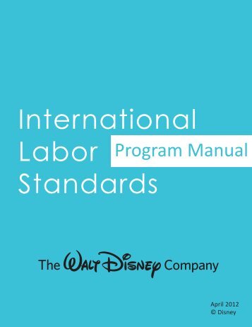International Labor Standards - The Walt Disney Company