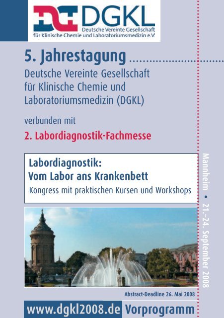 2. Labordiagnostik-Fachmesse Labordiagnostik - Schweizerische ...