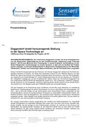 Pressemeldung - Strategische Partnerschaft Sensorik eV / Cluster ...