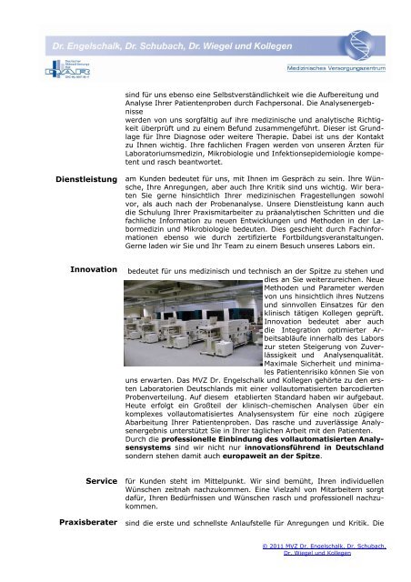 ausführliche Laborpräsentation.pdf - Labor Schubach