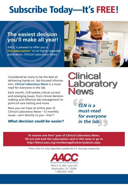 Download the entire issue - American Association for Clinical ...