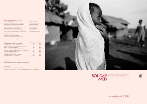Jahresbericht 2006 - SolidarMed