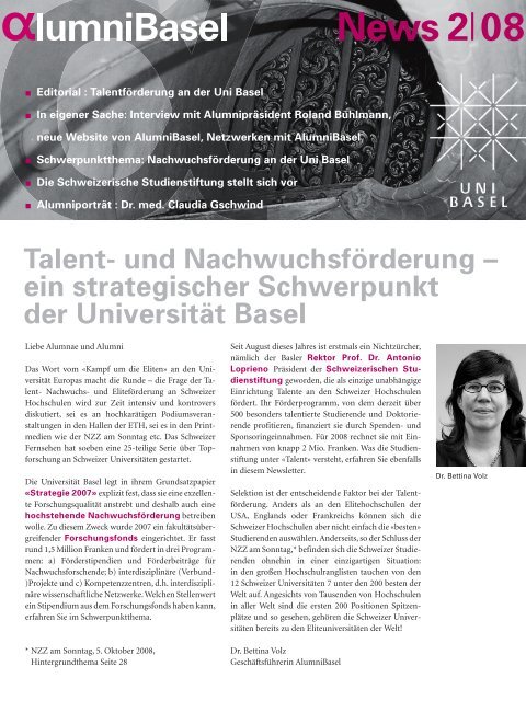 Newsletter 2/08 - AlumniBasel