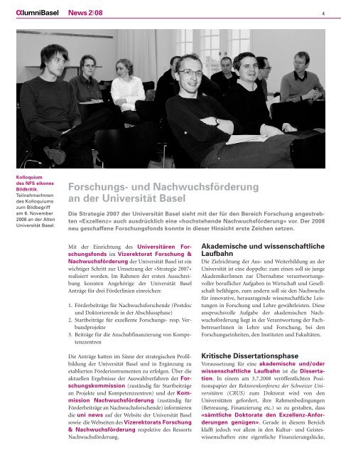 Newsletter 2/08 - AlumniBasel