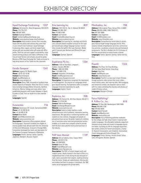 PROGRAM GUIDE - American Council on The Teaching of Foreign ...