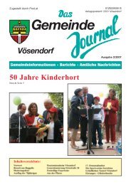 Gemeinde Vösendorf Gemeindeinformationen - Berichte - Amtliche