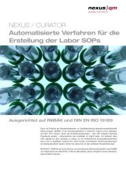 NEXUS / CURATOR Automatisierte Verfahren für die ... - Nexus AG