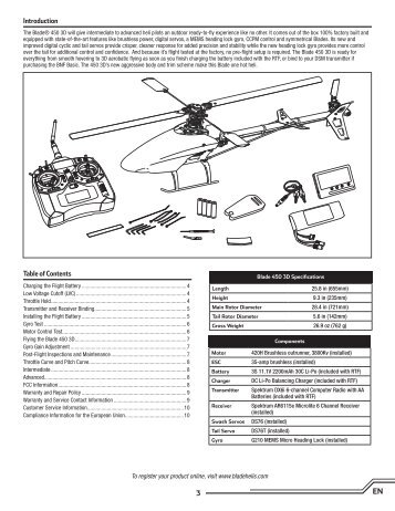 Blade 450 Manual