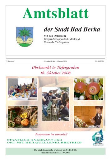 Ausgabe 11/2008 - Kurstadt Bad Berka