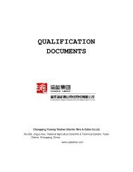 TAISHAN Company Qualification Documents - Shree NM Electricals