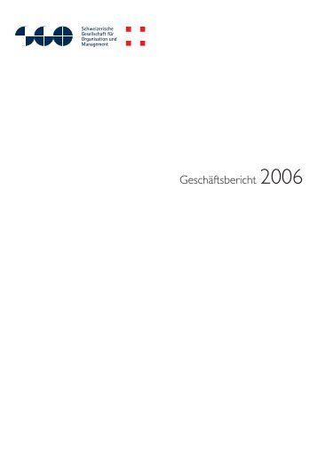 Geschäftsbericht 2006 - SGO