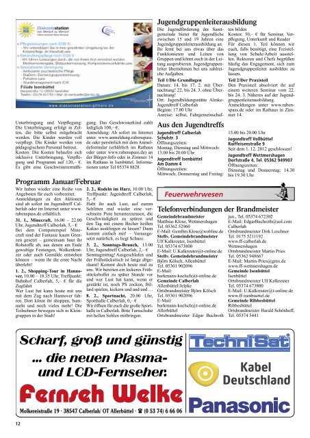 Aktuelle Ausgabe - Redaktionssystem Isenbüttel