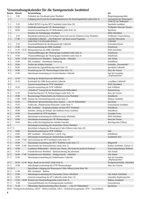 Aktuelle Ausgabe - Redaktionssystem Isenbüttel