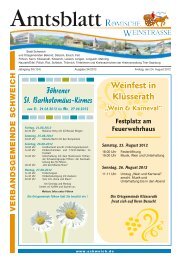 Weinfest in Klüsserath - Verbandsgemeinde Schweich