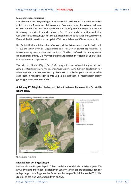 Energienutzungsplan Stadt Rehau