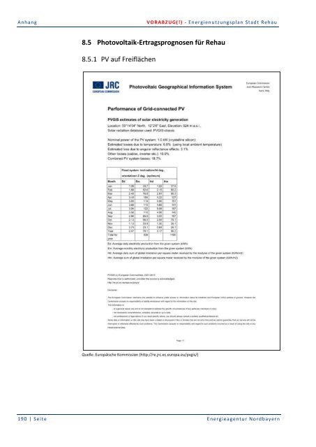 Energienutzungsplan Stadt Rehau