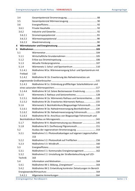 Energienutzungsplan Stadt Rehau