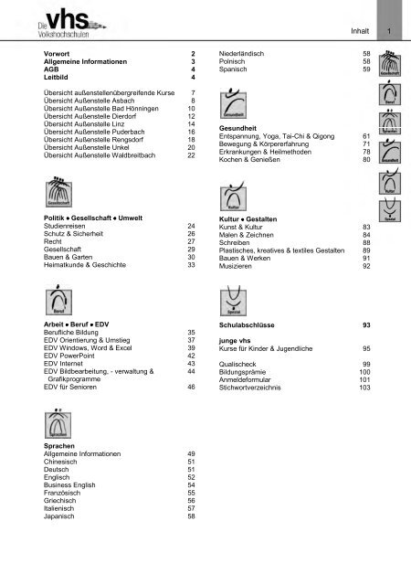 Unsere Leistungen - KreisVolkshochschule Neuwied