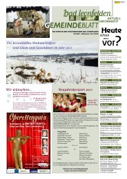 Gemeindeblatt vom 22.12.2010 (2,28 MB) - Bad Leonfelden