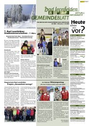 Gemeindeblatt vom 11.03.2009 - Bad Leonfelden