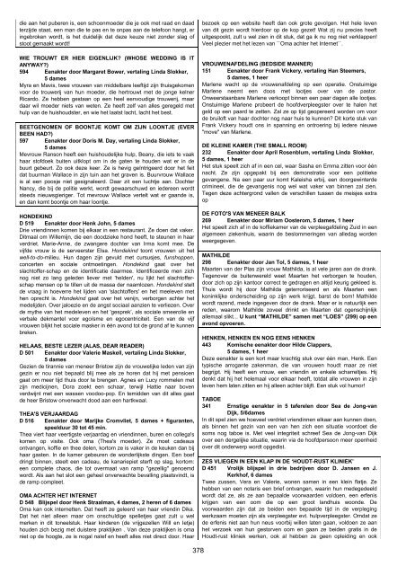 Basis catalogus a tot z t/m 2005 - Toneeluitgeverij Vink