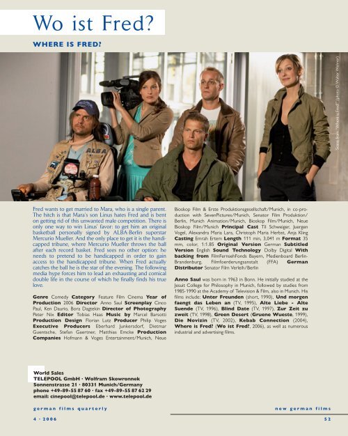 Quarterly 4 · 2006 - German Cinema