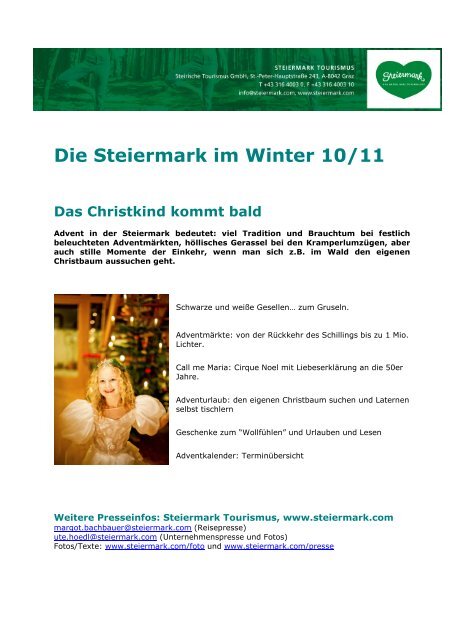 Pressetext (PDF) - Presse - Steiermark