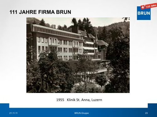 111 JAHRE FIRMA BRUN - Brun AG