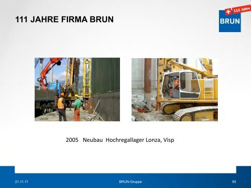 111 JAHRE FIRMA BRUN - Brun AG