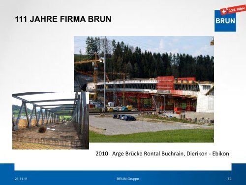 111 JAHRE FIRMA BRUN - Brun AG