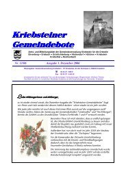 Kriebsteiner Gemeindebote - Gemeinde Kriebstein