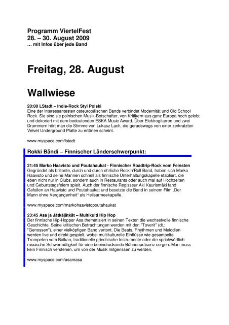 Programm übersicht im Detail (PDF) - Viertelfest