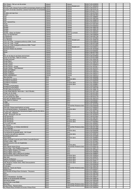 TAS productielijst # seizoen 2007-2008 kalenderjaar 2008. xls - VSCD