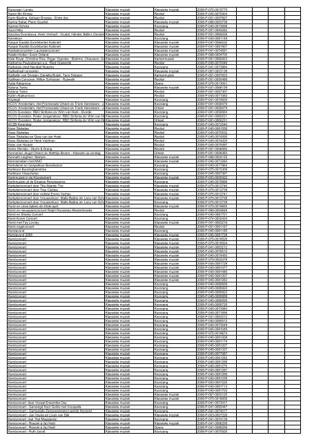 TAS productielijst # seizoen 2007-2008 kalenderjaar 2008. xls - VSCD