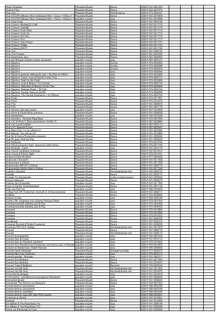 TAS productielijst # seizoen 2007-2008 kalenderjaar 2008. xls - VSCD